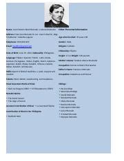 Curriculum Vitae of Rizal.docx .